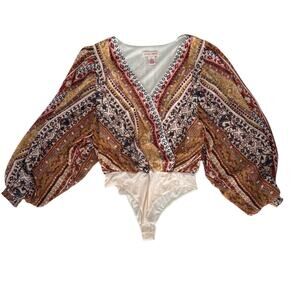 FLYING TOMATO BOHO BELLE SLEEVE BODYSUIT SIZE LARGE NWOT